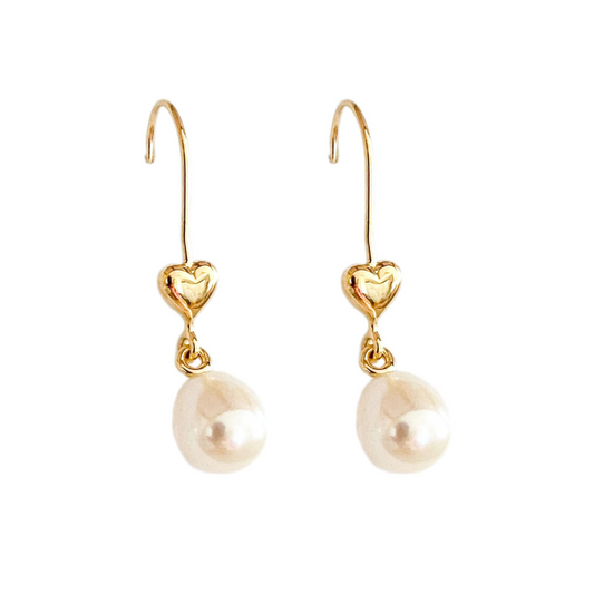Bridal Pearl Drop Earrings - The Courthouse Collection