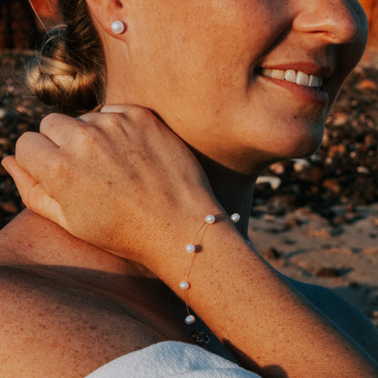 Gold Pearl Bracelet "Petite" | The Courthouse Collection | Australian Designer Pearl Jewellery