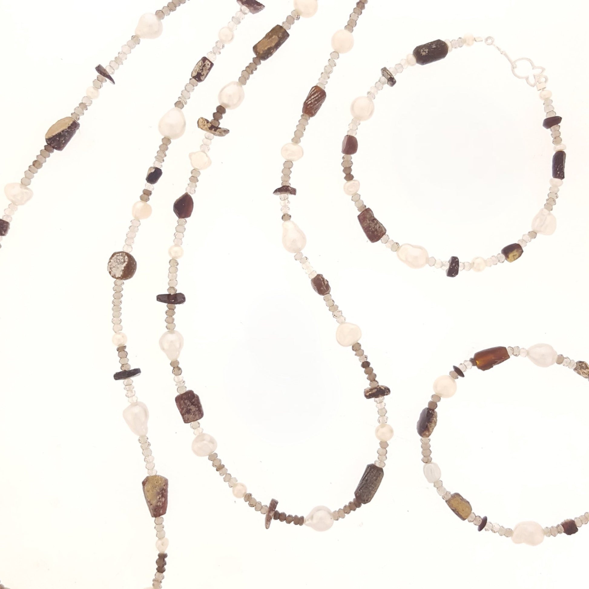 Roman Glass and Smokey Quartz | The Courthouse Collection