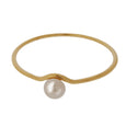 Pearl Bangle 'Moon Goddess' Gold Vermeil 14ct | The Courthouse Collection
