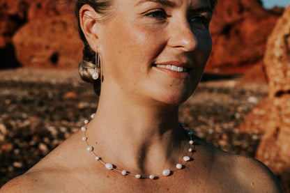 Silver Pearl Necklace "Hailey Special" - The Courthouse Collection