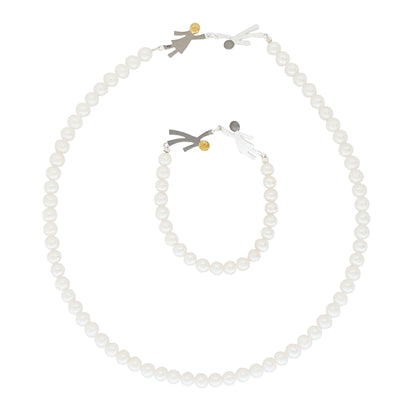 Ruby & Oliver Freshwater Pearls Necklace and Bracelet