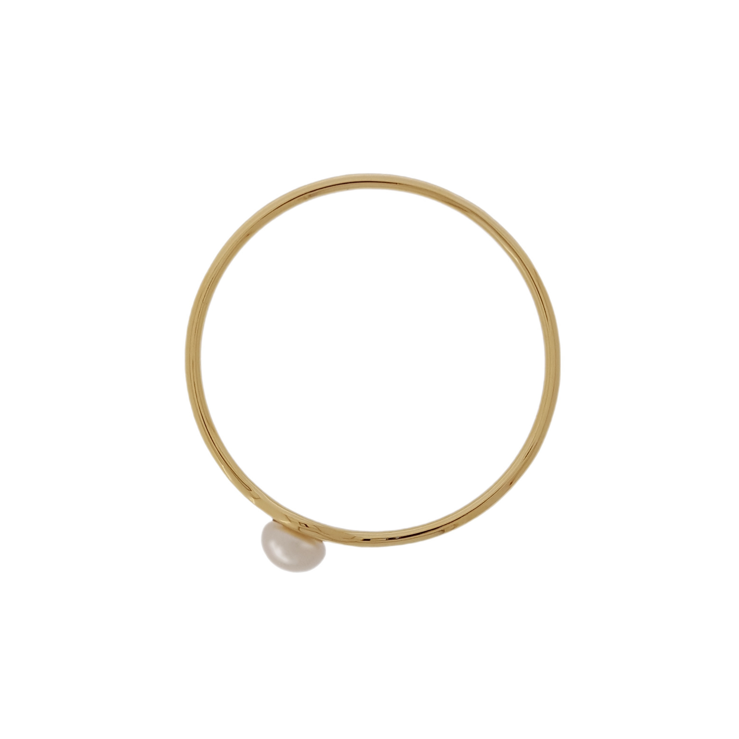 Moon Goddess Pearl Bangle Gold | The Courthouse Collection | Australian Designer Pearl Jewellery
