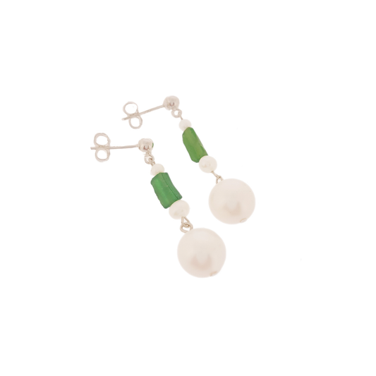 Only 500 years old Glass Pearl Earrings | The Courthouse Collection | Australian Designer Pearl Jewellery