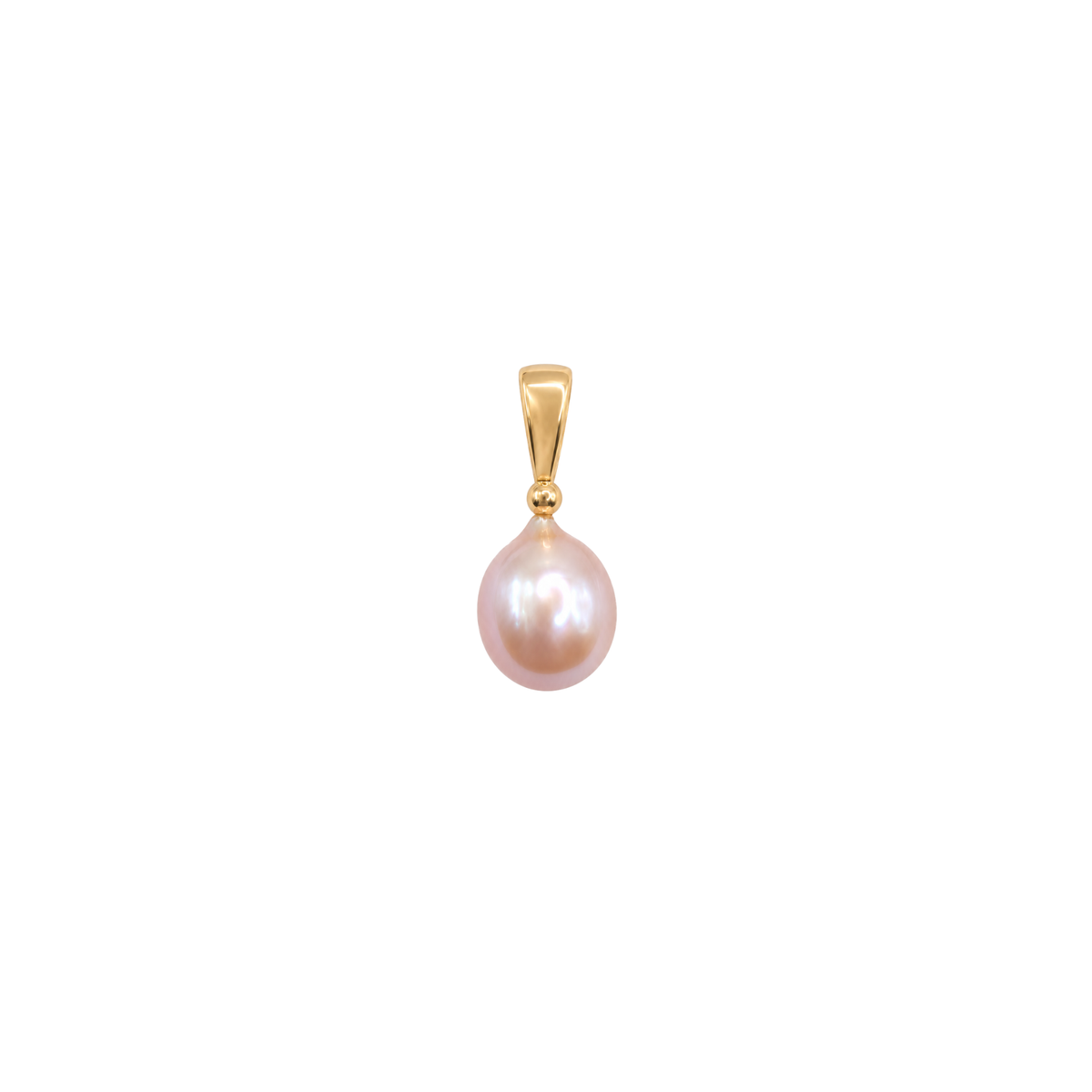 Silver Pearl Pendant Ball Bail