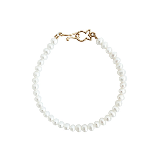 Pearl and Gold Bracelet "Elegance"