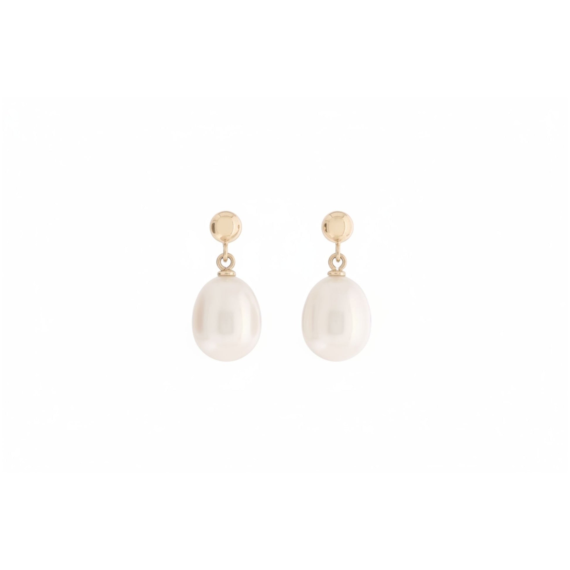 Pearl Earrings 9ct Gold Ballstuds | The Courthouse Collection | Australian Designer Pearl Jewellery
