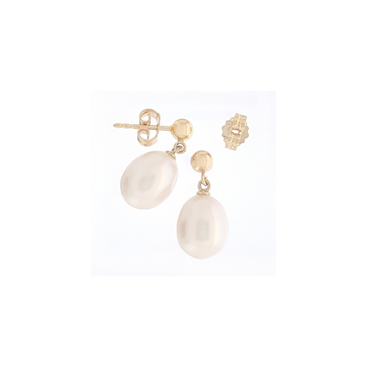 Pearl Earrings 9ct Gold Ballstuds | The Courthouse Collection | Australian Designer Pearl Jewellery