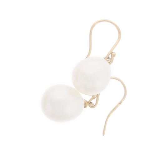 Pearl Earrings 9ct Gold Hook - The Courthouse Collection