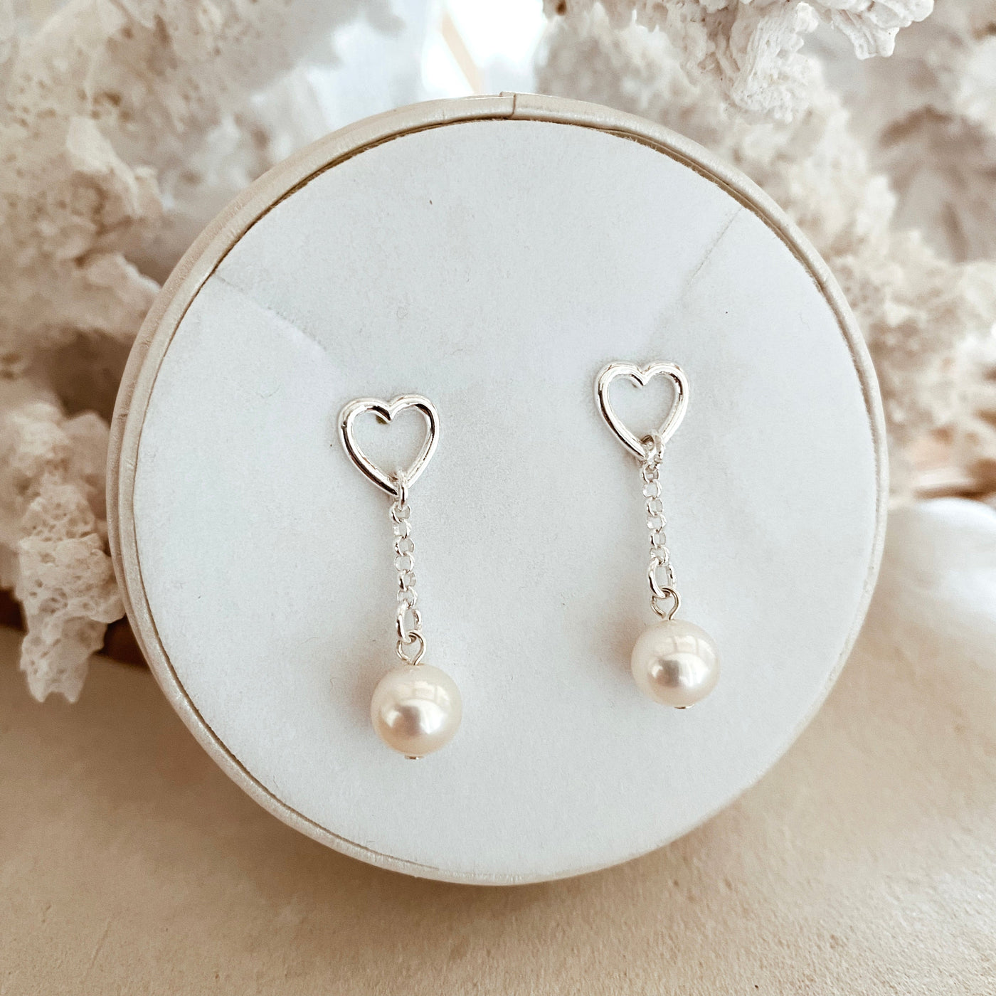 Pearl Earrings 'Heartstrings' | The Courthouse Collection