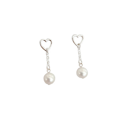 Pearl Earrings 'Heartstrings' - The Courthouse Collection