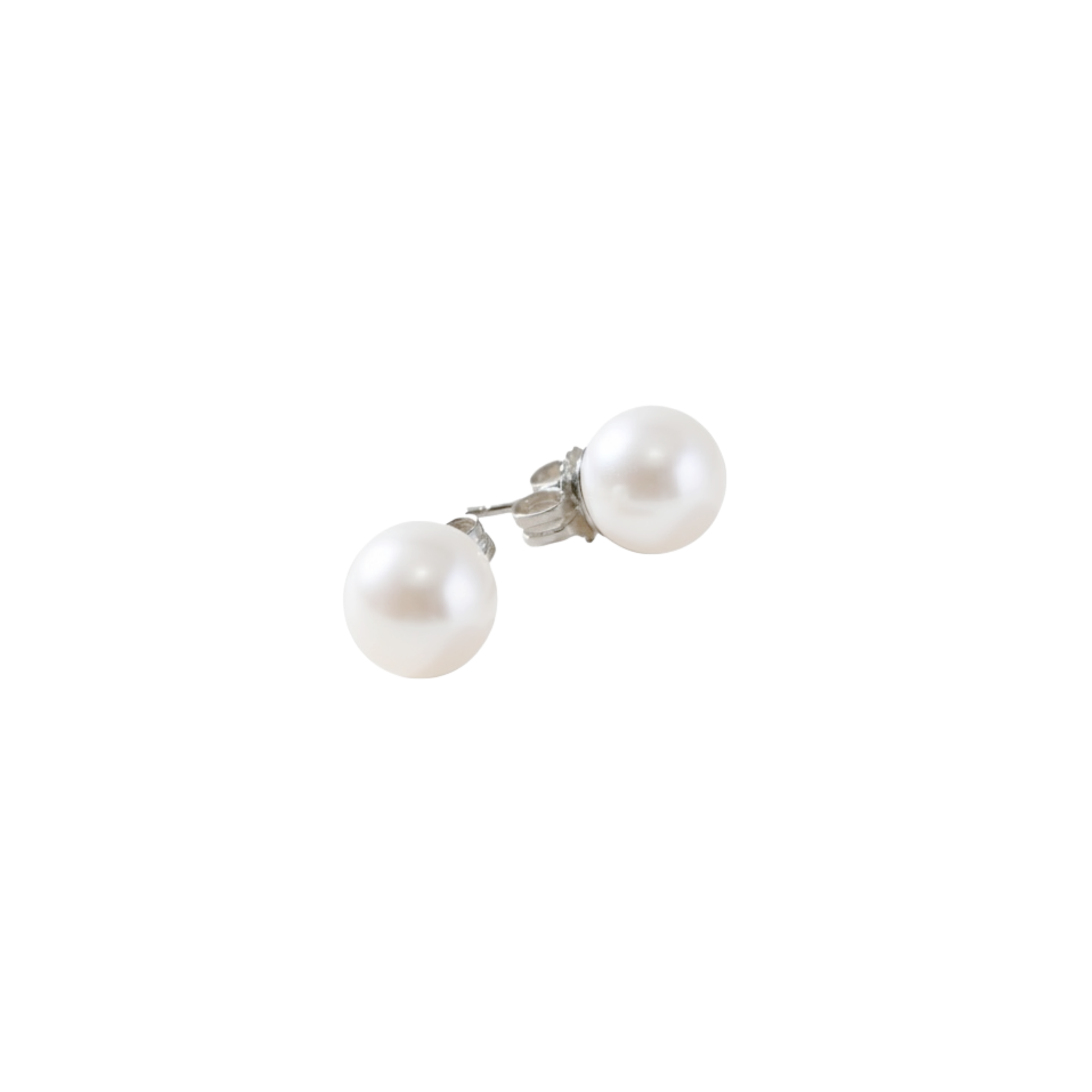 Pearl Earrings Studs White | The Courthouse Collection  | Australian Designer Pearl Jewellery