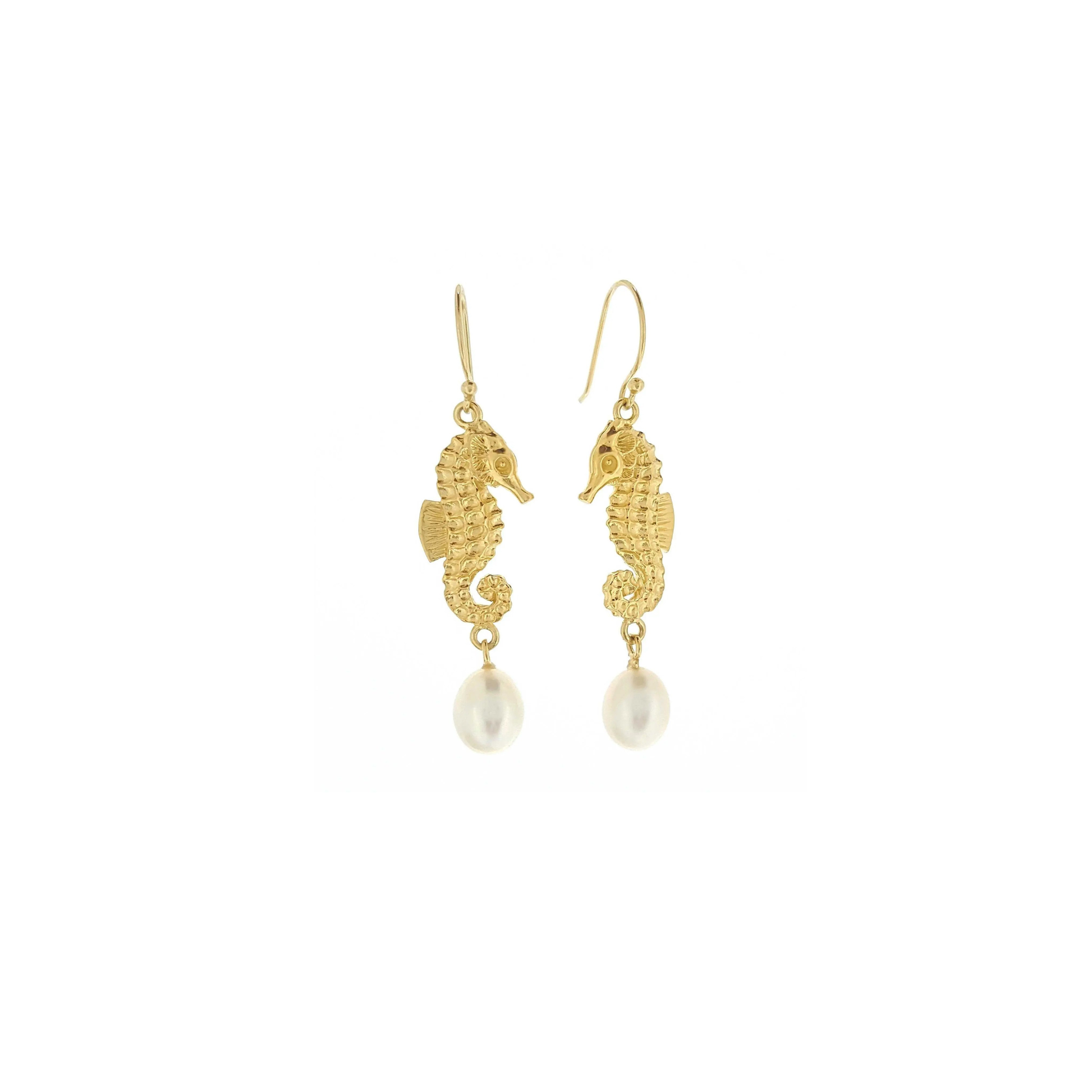 Pearl Earrings 'Seahorse' | The Courthouse Collection | Australian Designer Pearl Jewellery