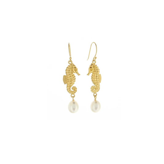 Pearl Earrings 'Seahorse' | The Courthouse Collection | Australian Designer Pearl Jewellery