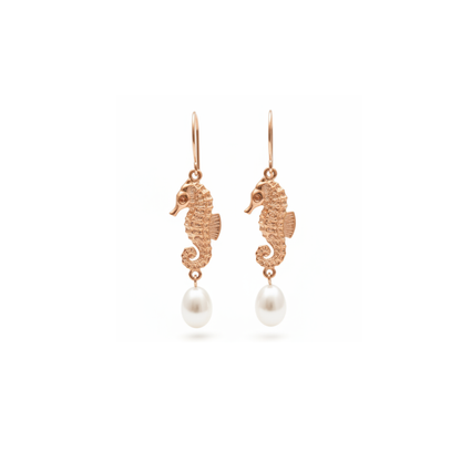 Pearl Earrings 'Seahorse' | The Courthouse Collection | Australian Designer Pearl Jewellery
