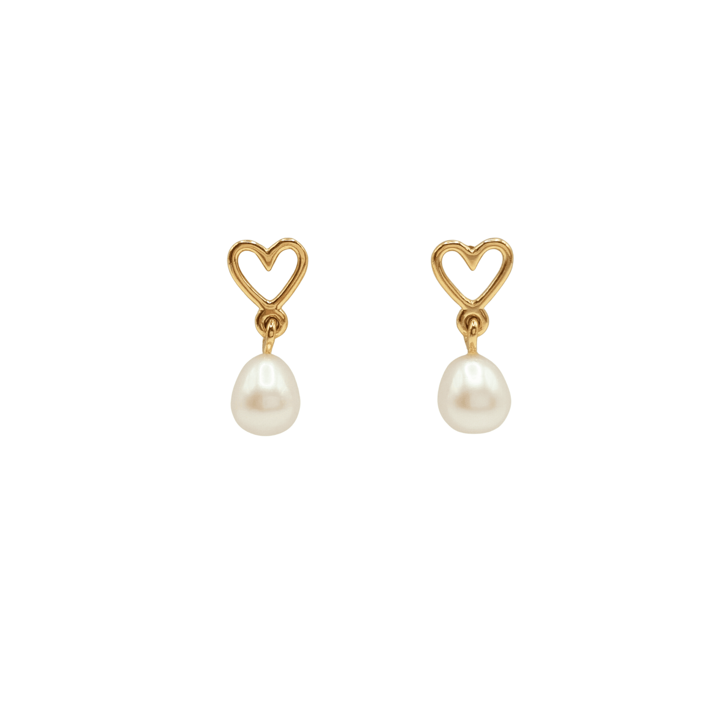 Pearl Heart Stud Earrings "Sweetheart" | The Courthouse Collection | Australian Designer Pearl Jewellery