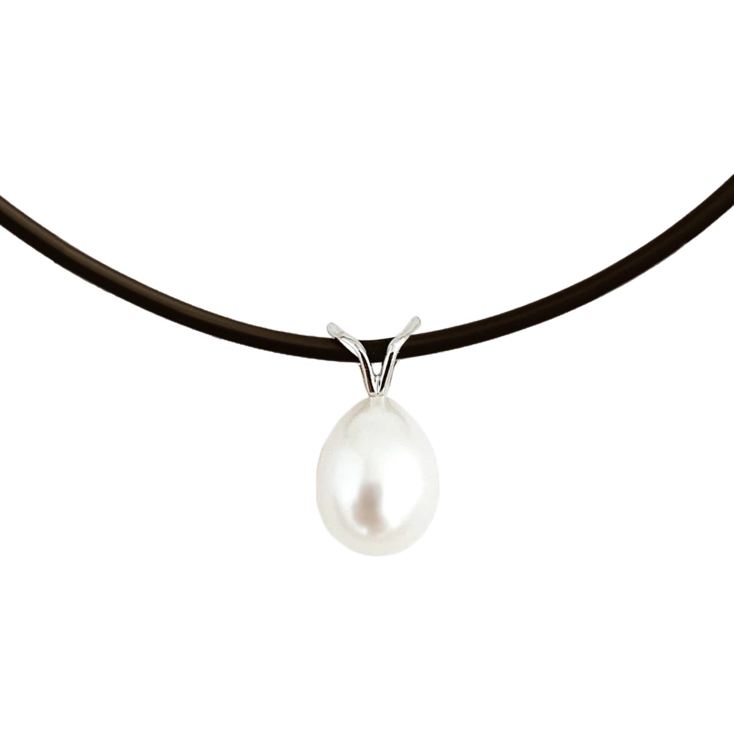Pearl Pendant "Silver Fishtail" | The Courthouse Collection | Australian Designer Pearl Jewellery