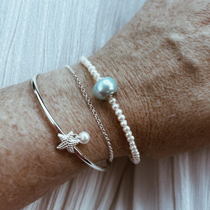Pearl Bangle 'Starfish' | The Courthouse Collection  | Australian Designer Pearl Jewellery