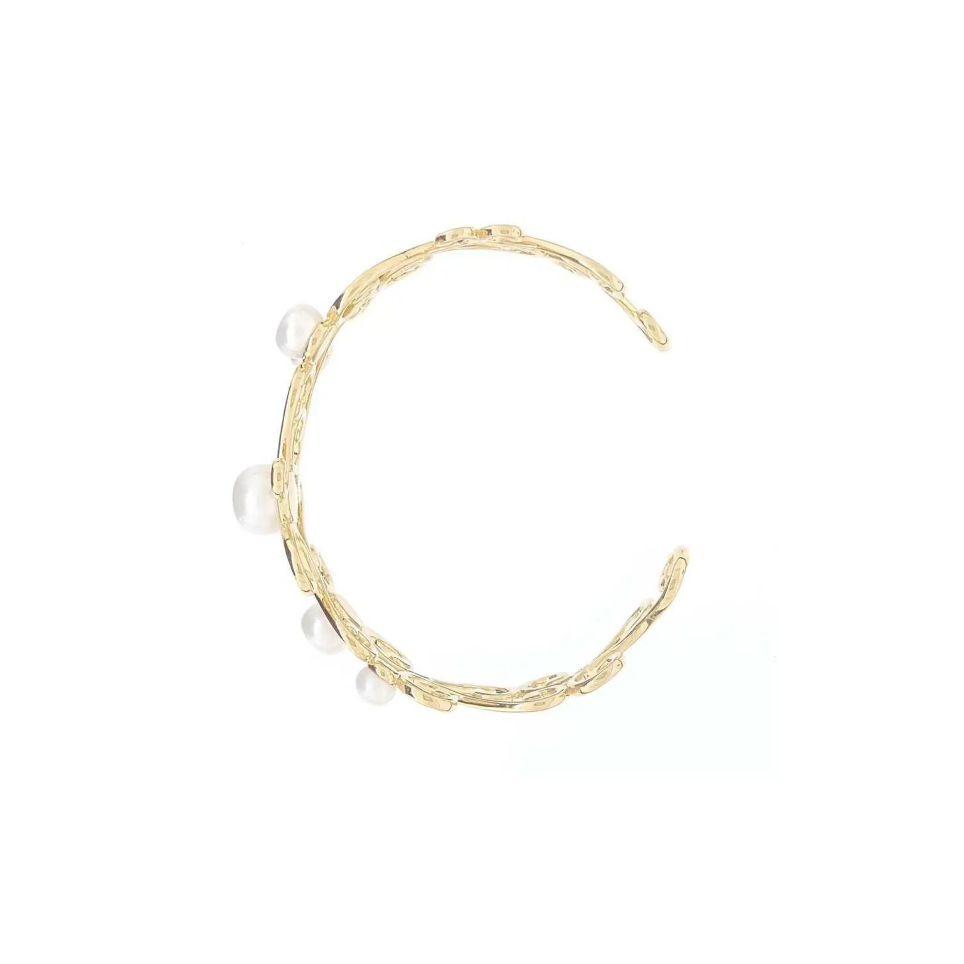 Pearl and Gold Bangles "Renaissance" | The Courthouse Collection  | Australian Designer Pearl Jewellery