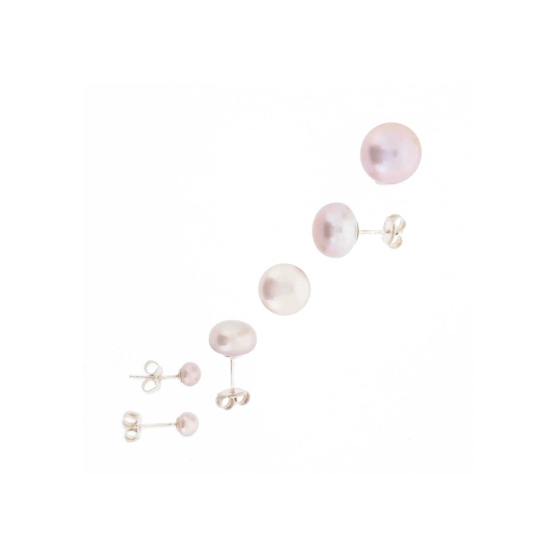 Pink Pearl Earrings-Stud | The Courthouse Collection  | Australian Designer Pearl Jewellery