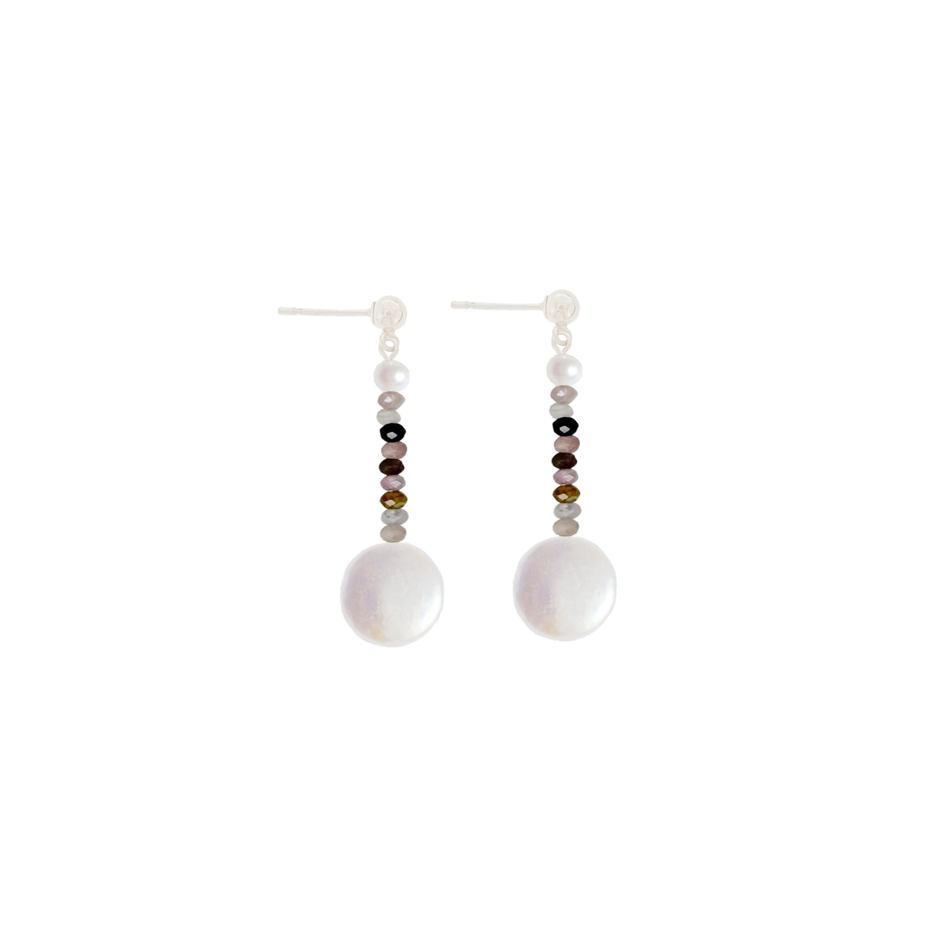 Pink Tourmaline Africa Earrings | Gemstones Earrings | The Courthouse Collection | Australian Designer Pearl Jewellery
