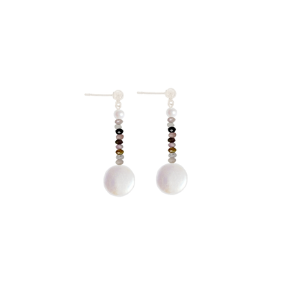 Pink Tourmaline Africa Earrings | Gemstones Earrings | The Courthouse Collection | Australian Designer Pearl Jewellery