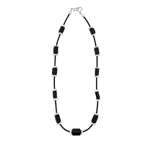 Proserpina's Descent Necklace | Ancient Roman Glass | Australian Designer Pearl Jewellery