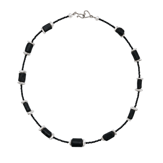 Proserpina's Descent Necklace | Ancient Roman Glass | Australian Designer Pearl Jewellery