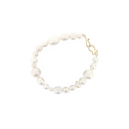 Real Pearl Bracelet "Fullstrand" White | The Courthouse Collection  | Australian Designer Pearl Jewellery