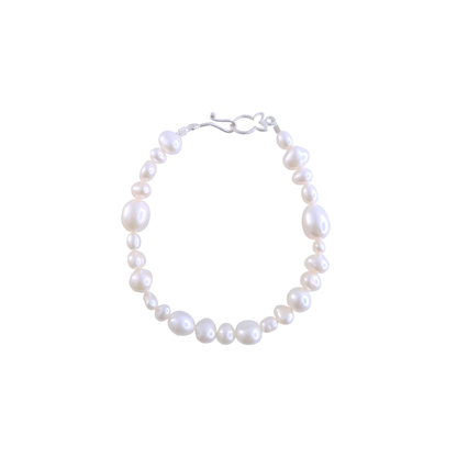 Real Pearl Bracelet "Fullstrand" White | The Courthouse Collection  | Australian Designer Pearl Jewellery