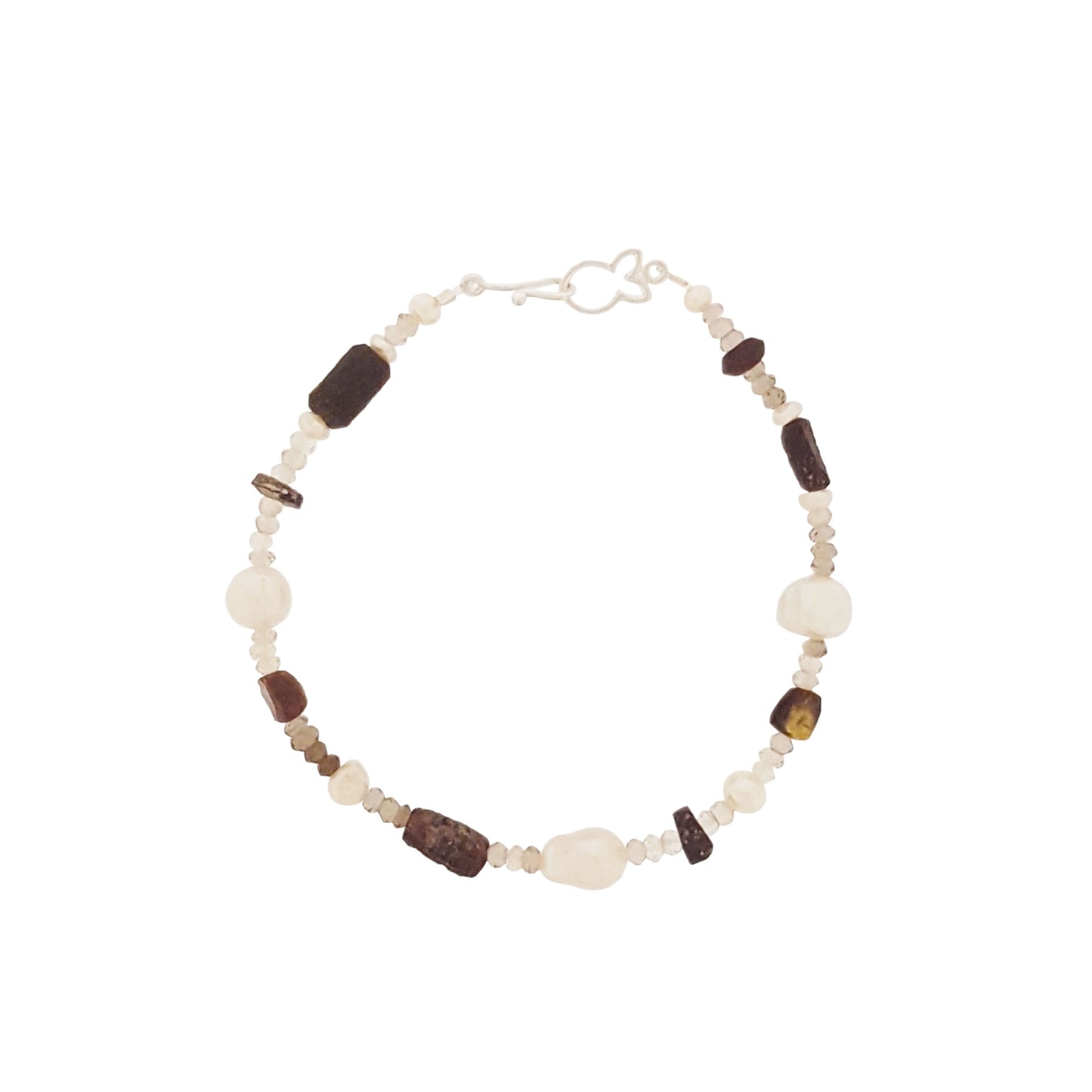Roman Glass and Smokey Quartz