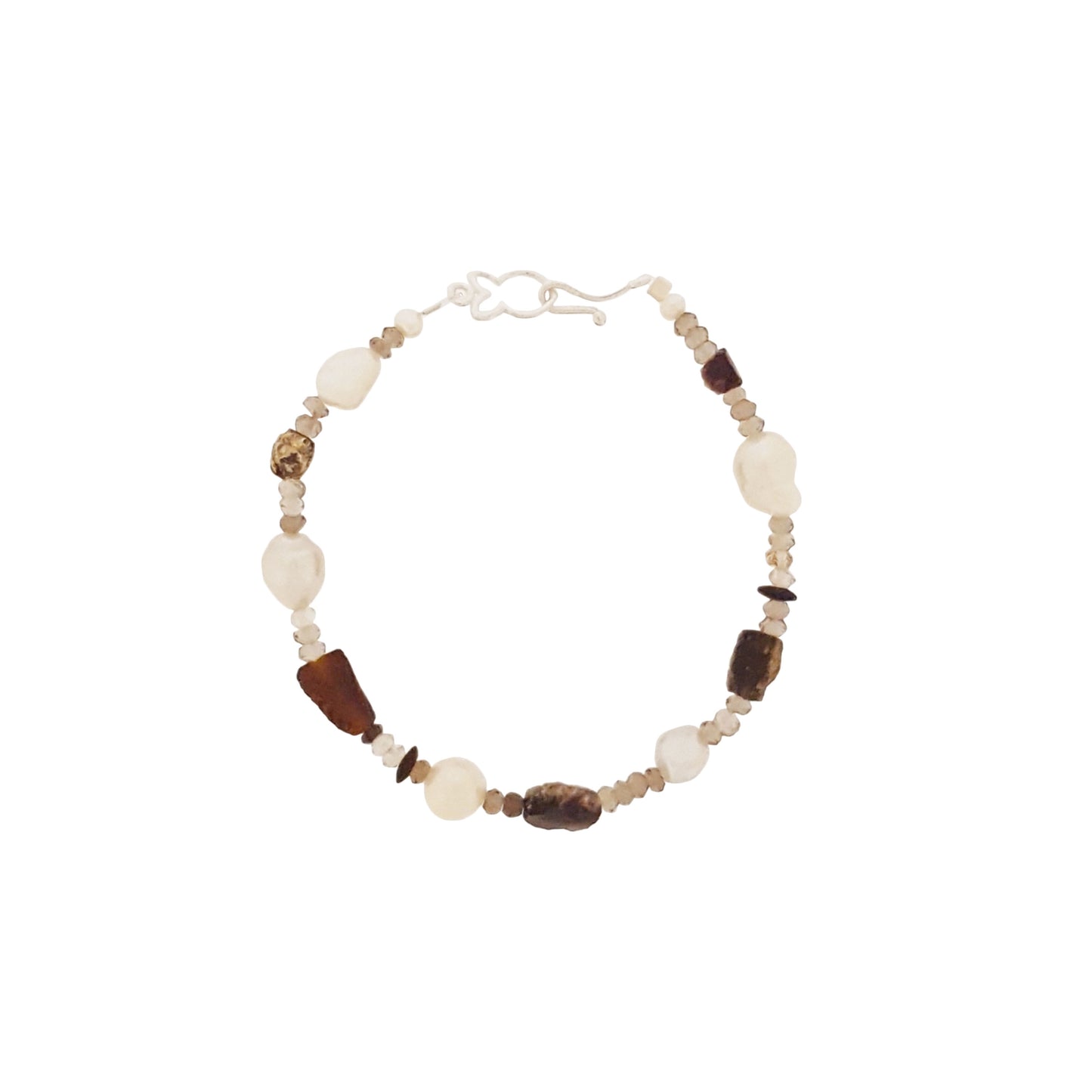 Roman Glass and Smokey Quartz