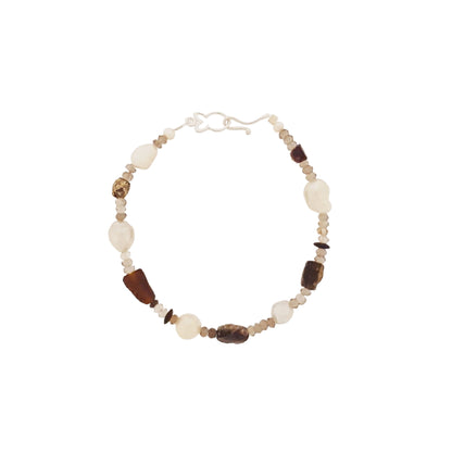 Roman Glass and Smokey Quartz