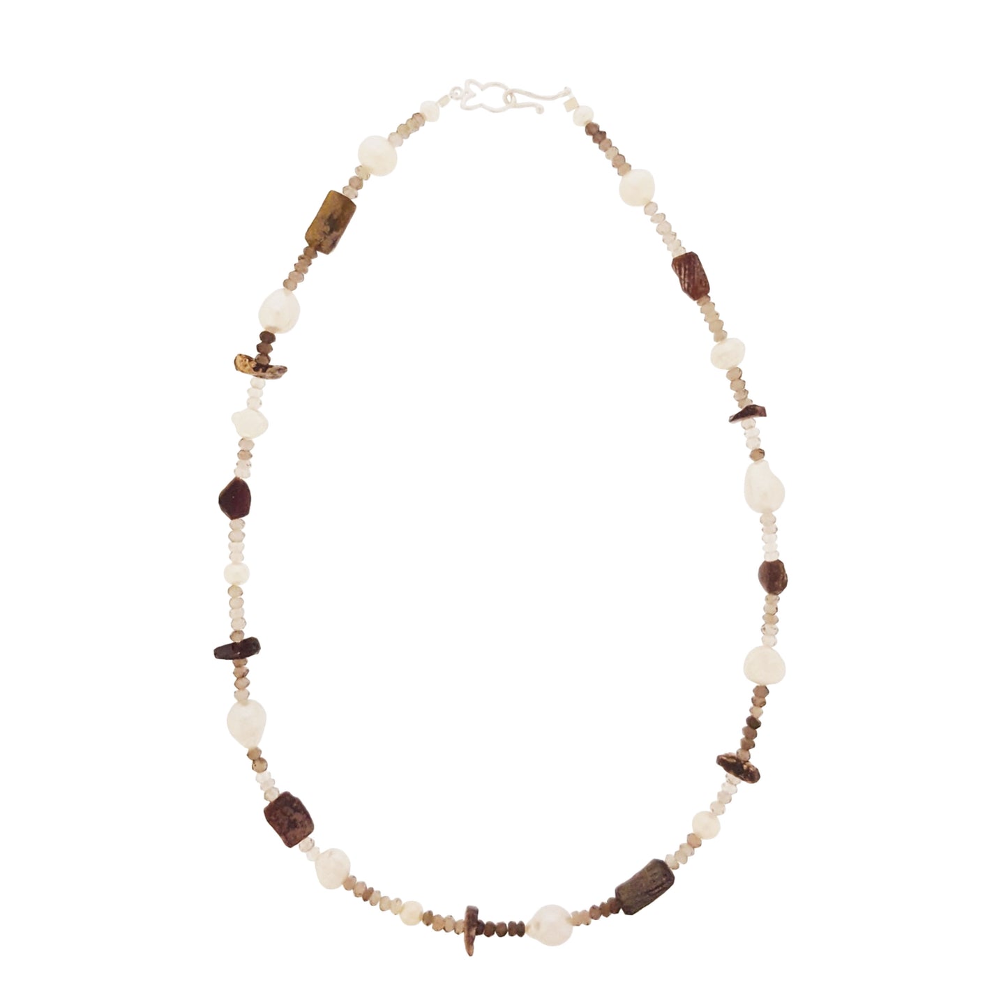 Roman Glass and Smokey Quartz