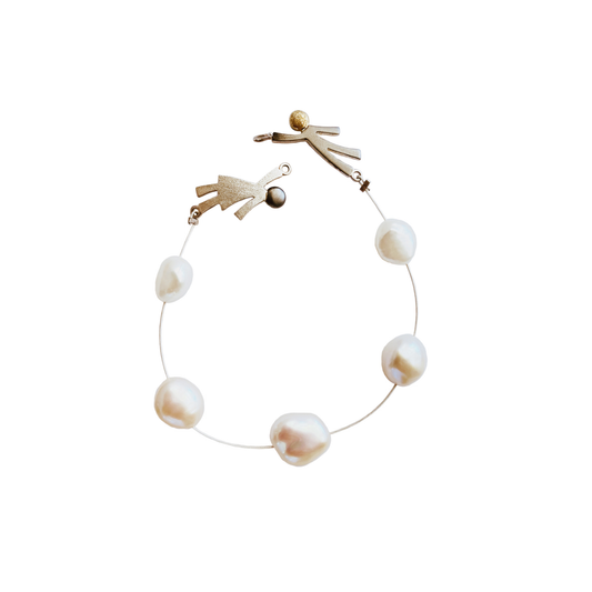 Ruby & Oliver ONE OFF Bracelet 'Keshi' | The Courthouse Collection | Australian Designer Pearl Jewellery