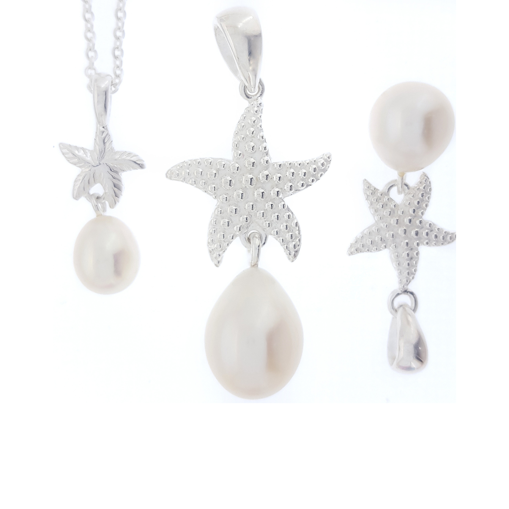 Starfish Pendant Silver | The Courthouse Collection | Australian Designer Pearl Jewellery