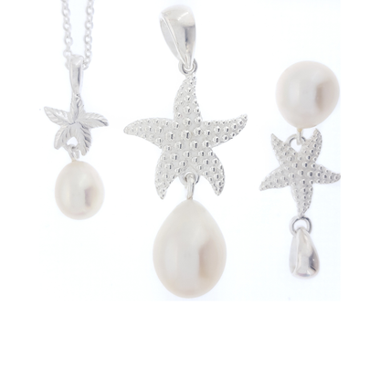 Starfish Pendant Silver | The Courthouse Collection | Australian Designer Pearl Jewellery