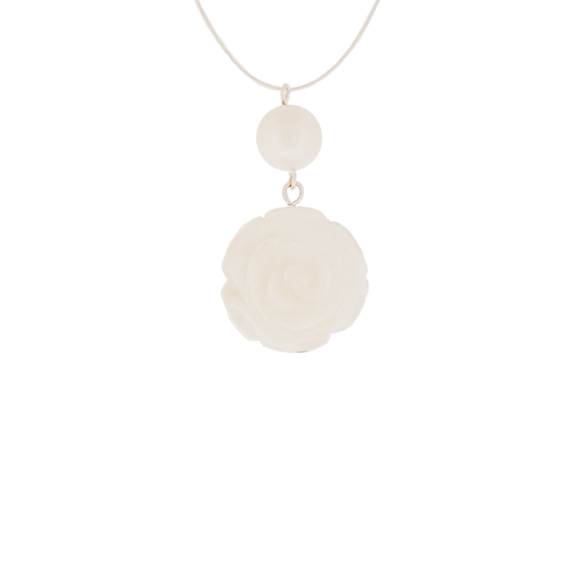 Single Rose Pearl Necklace | The Courthouse Collection | Australian Designer Pearl Jewellery