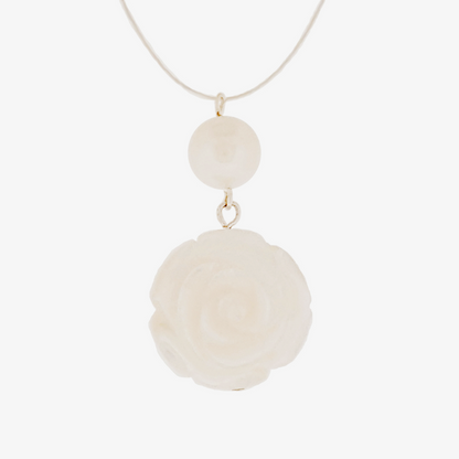Single Rose Necklace - The Courthouse Collection