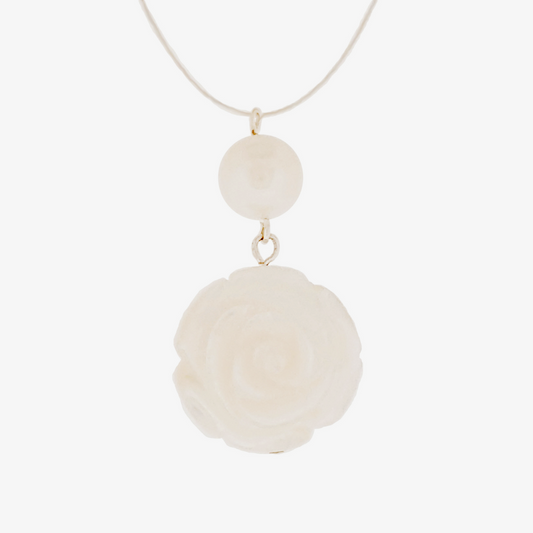 Single Rose Necklace - The Courthouse Collection