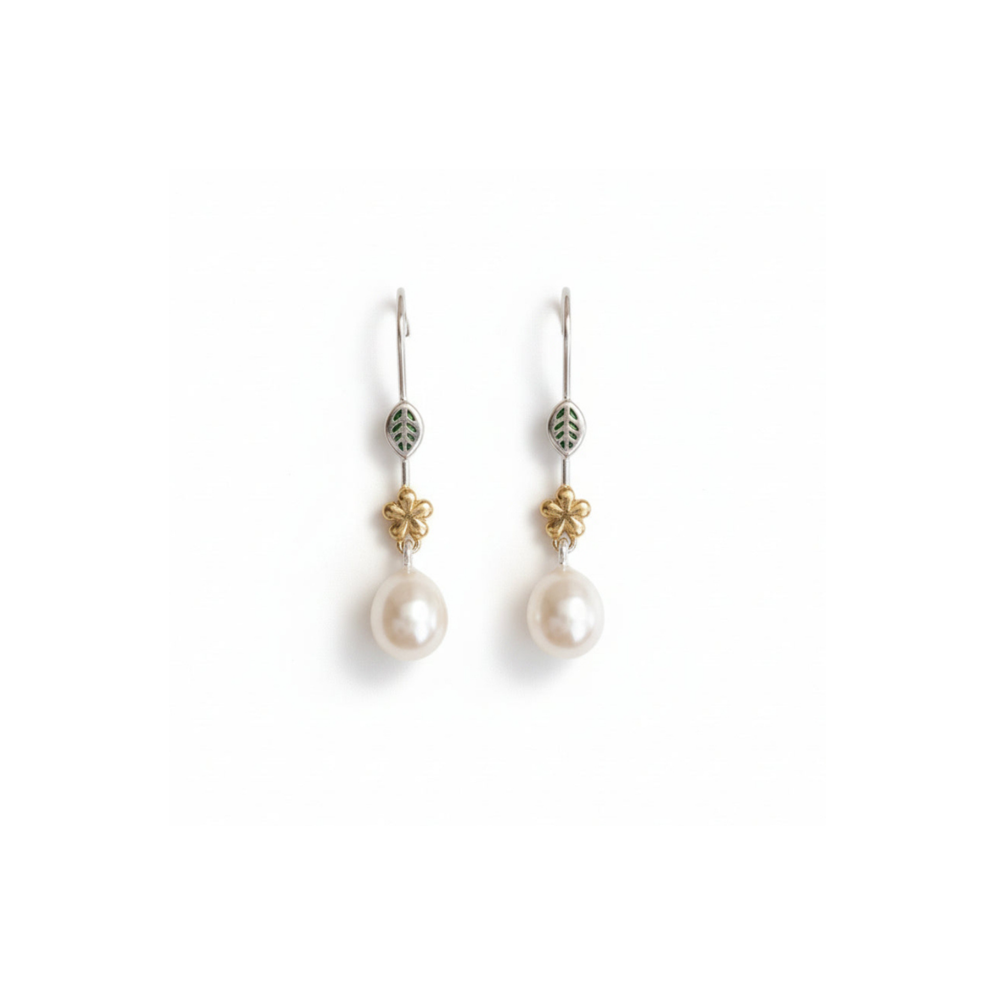 Sterling Silver Pearl Earrings "Spring" | The Courthouse Collection | Australian Designer Pearl Jewellery