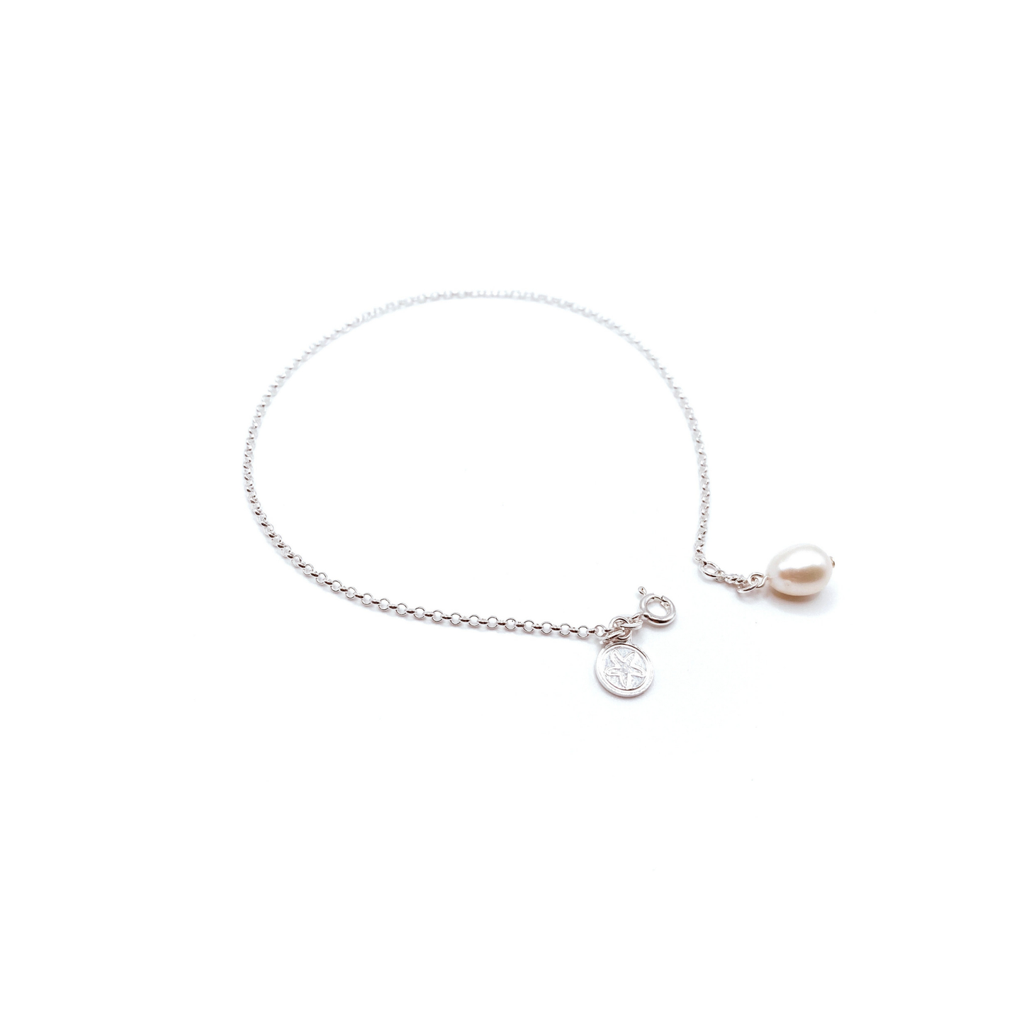 The Courthouse  Silver Pearl Anklet | The Courthouse Collection | Australian Designer Pearl Jewellery
