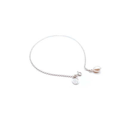 The Courthouse  Silver Pearl Anklet | The Courthouse Collection | Australian Designer Pearl Jewellery
