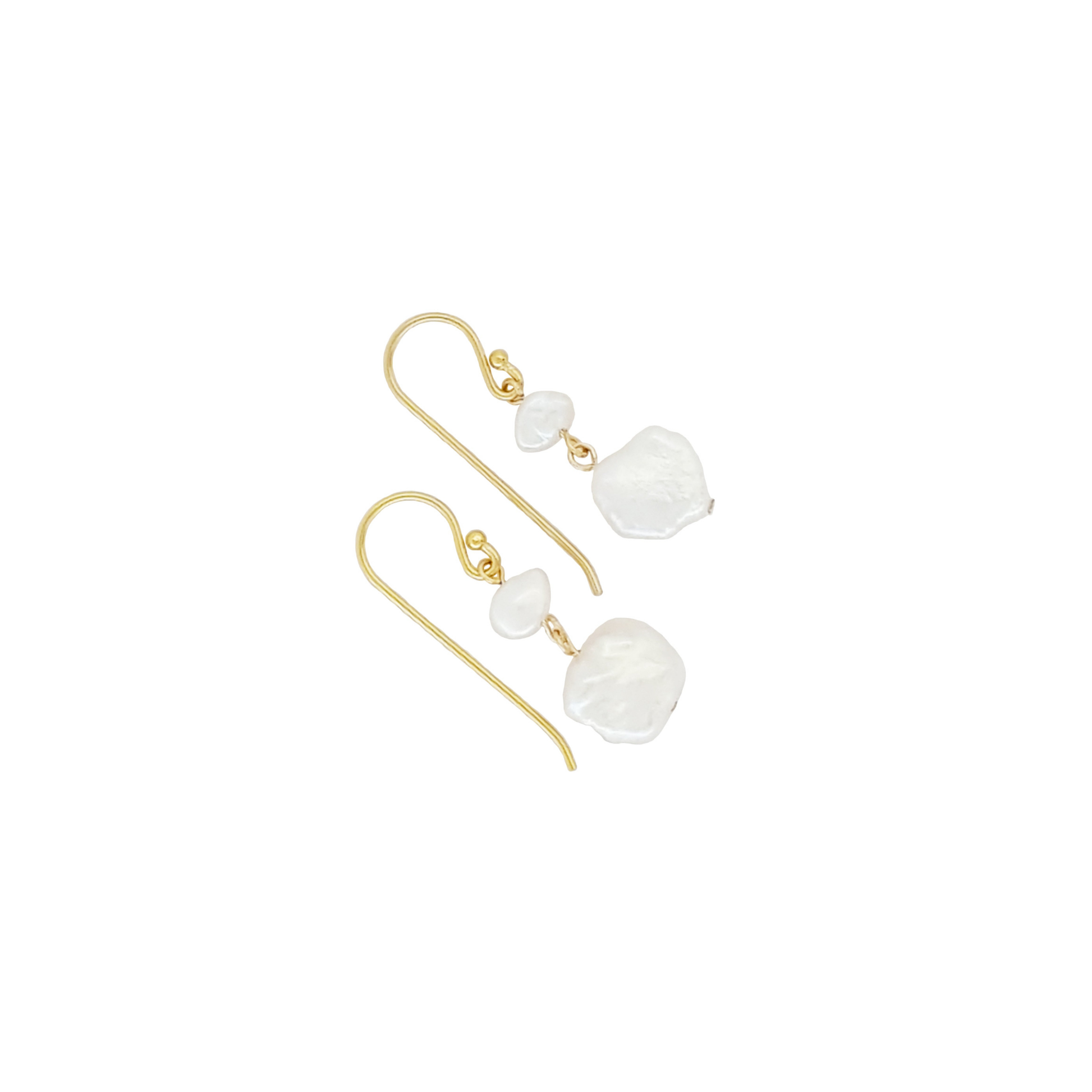 The Double The Trouble Keshi Earrings | The Courthouse Collection | Australian Designer Jewellery