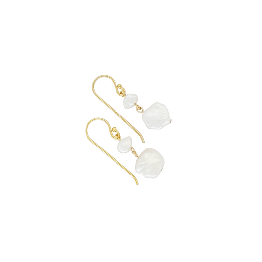 The Double The Trouble Keshi Earrings | The Courthouse Collection | Australian Designer Jewellery