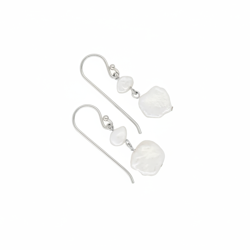 The Double The Trouble Keshi Earrings | The Courthouse Collection | Australian Designer Jewellery