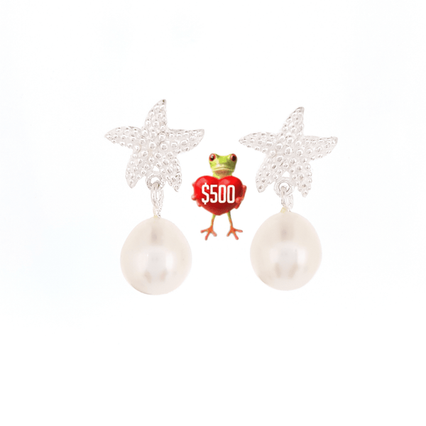 Pearl Earrings 'Starfish' Stud | The Courthouse Collection