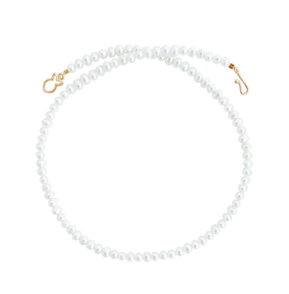 White Pearl Necklace 'Elegance'