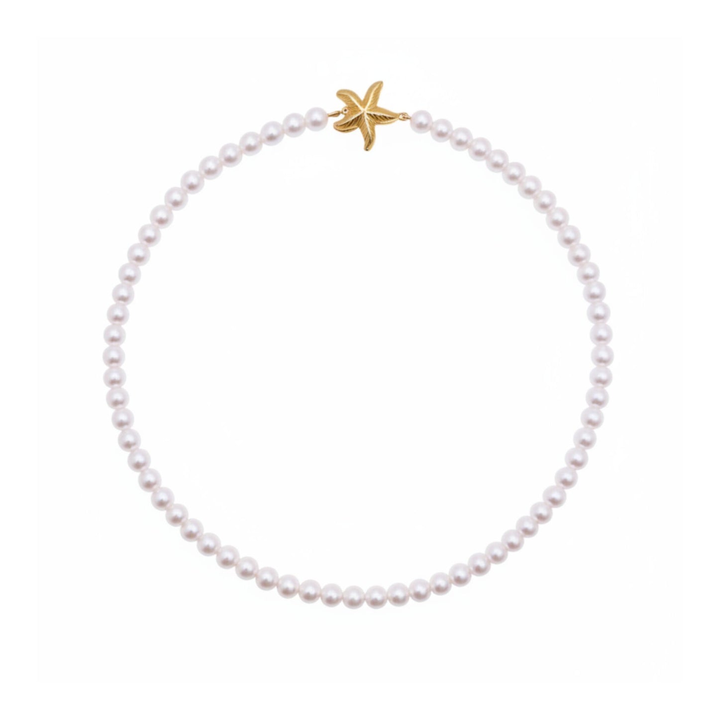 akoya necklace gold starfish | Australian Designer Pearl Jewellery | The Courthouse Collection