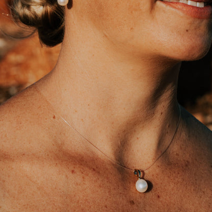 Silver Pearl Pendant Ball Bail | The Courthouse Collection | Australian Designer Pearl Jewellery
